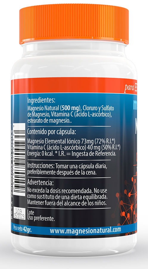 MSI Sport - Magnesio Natural con Vitamina C