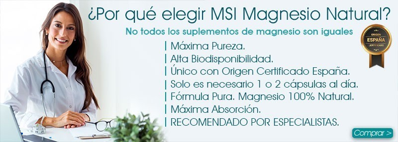 ¿Por qué elegir MSI Magnesio Natural? No todos los suplementos de magnesio son iguales